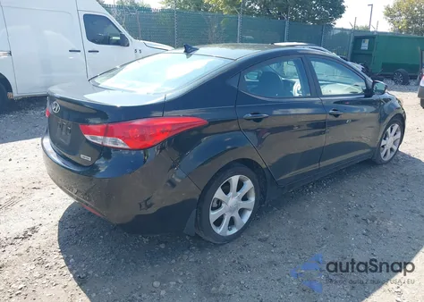 2012 Hyundai Elantra Limited (Ulsan Plant) из США, поврежденный, VIN KMHDH4AE1CU378381
